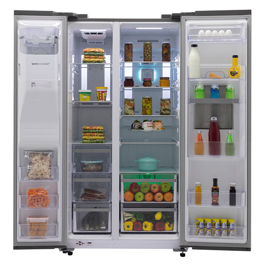 یخچال و فریزر ساید بای ساید هایپر اسنوا مدل SN8-2035SS