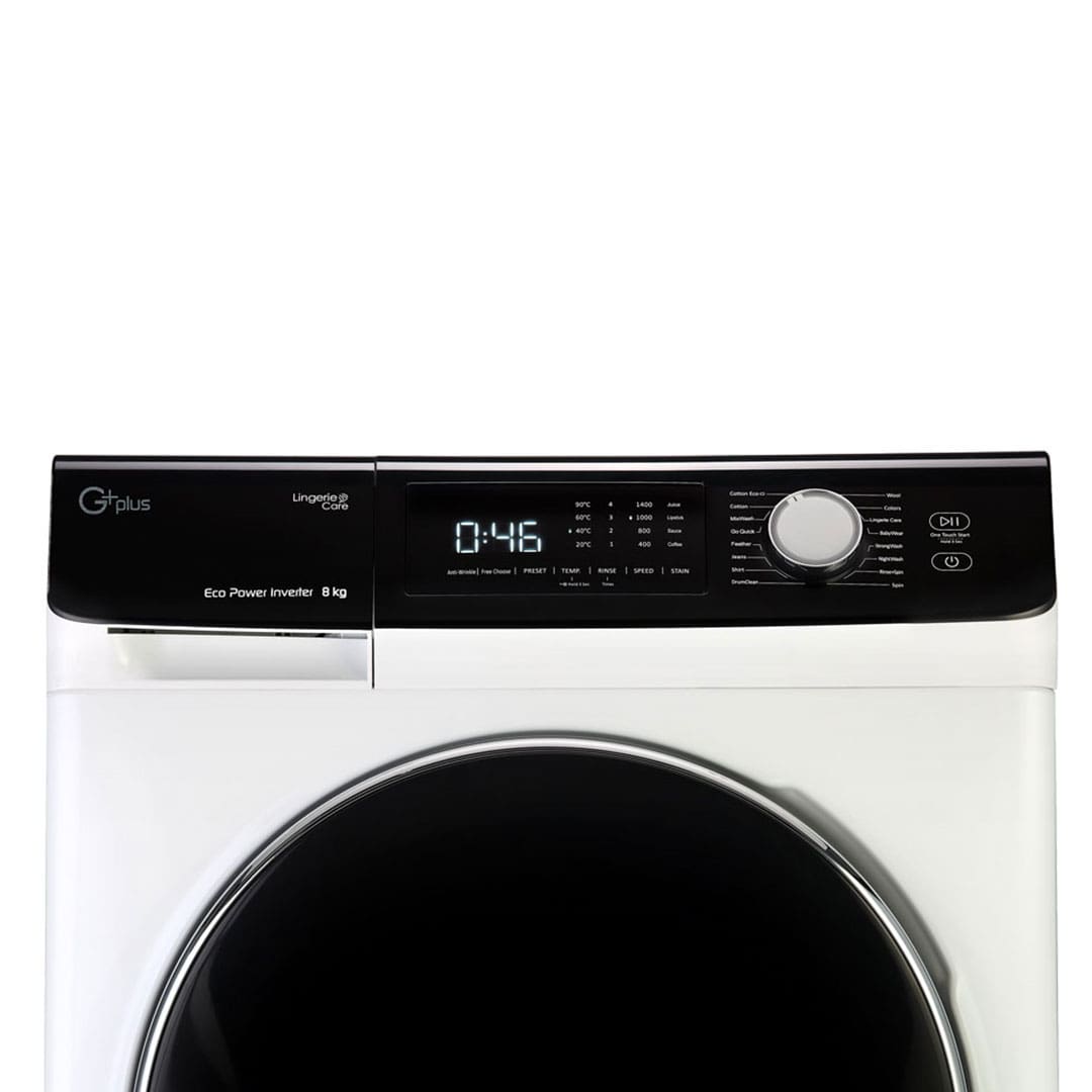 ماشین لباسشویی 8 کیلویی جی‌ پلاس مدل GWM-K846W