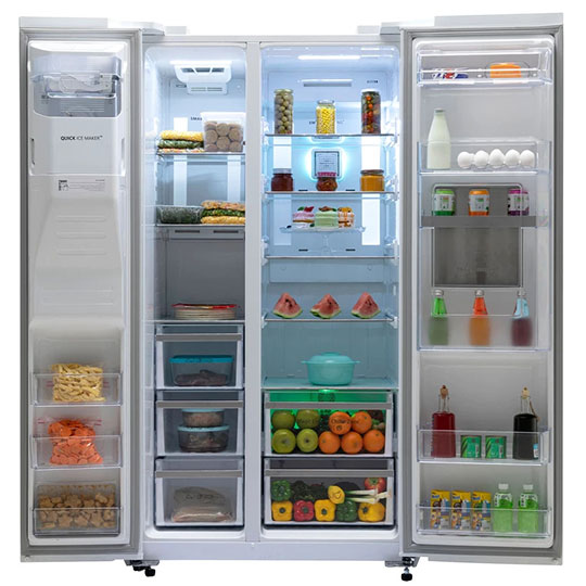 یخچال و فریزر ساید بای ساید هایپر اسنوا مدل SN8-2035GW