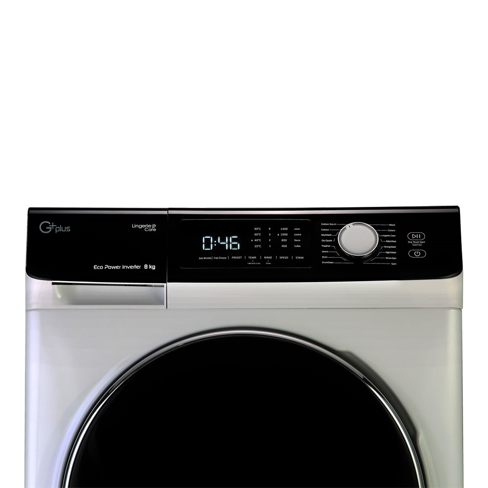 ماشین لباسشویی 8 کیلویی جی‌ پلاس مدل GWM-K846S