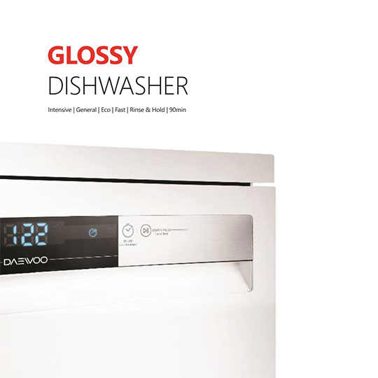 ماشین ظرفشویی دوو Glossy مدل DDW-30W1252