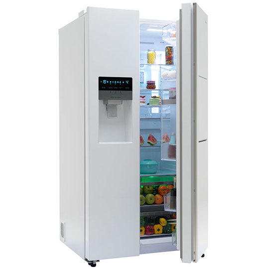 یخچال و فریزر ساید بای ساید آدینا اسنوا مدل S2Di-S110-W